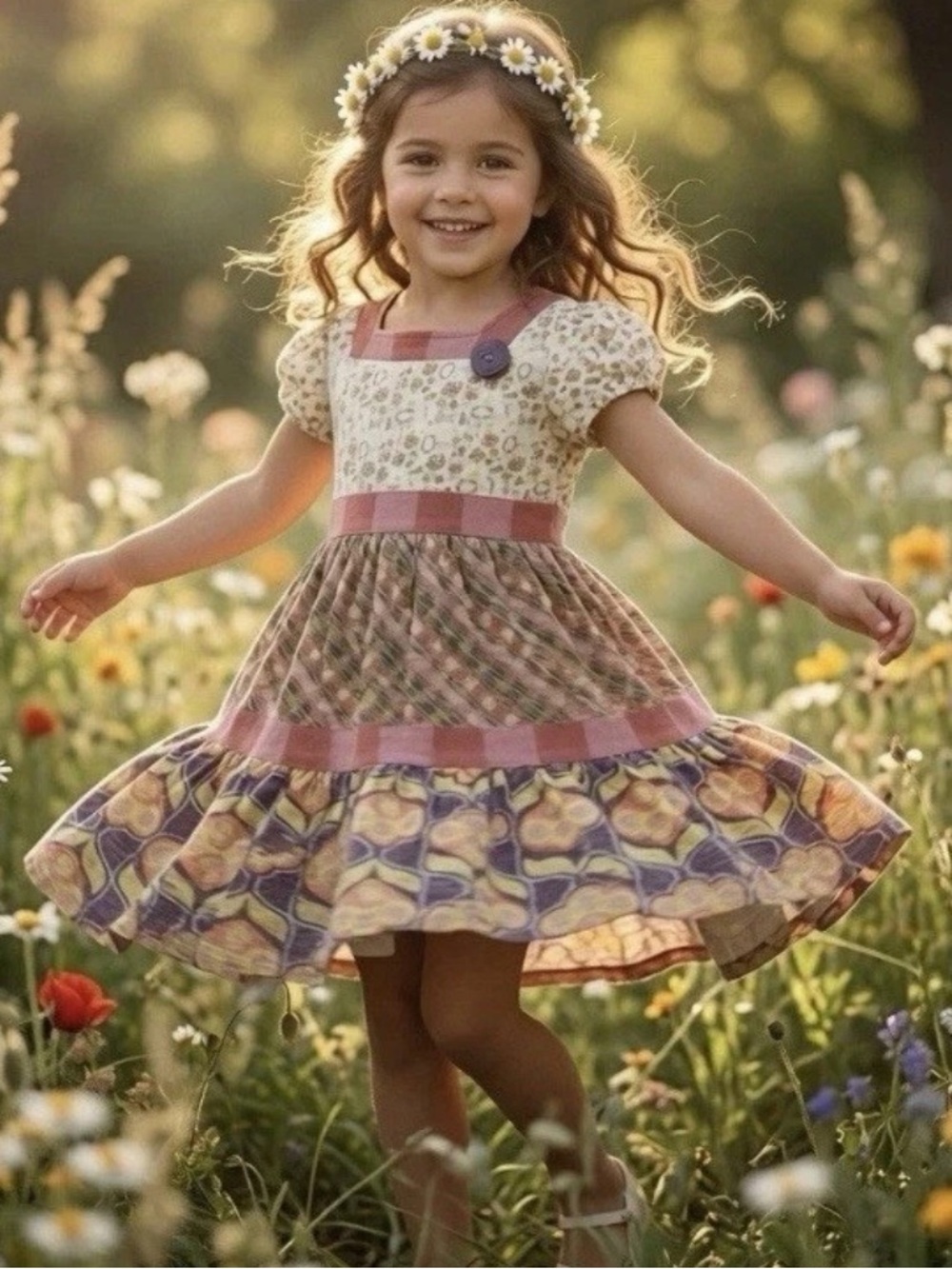 Matilda Jane YOU & ME Floral Patchwork Dress